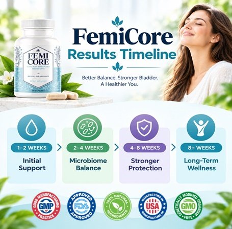 Femicore results timeline week by week