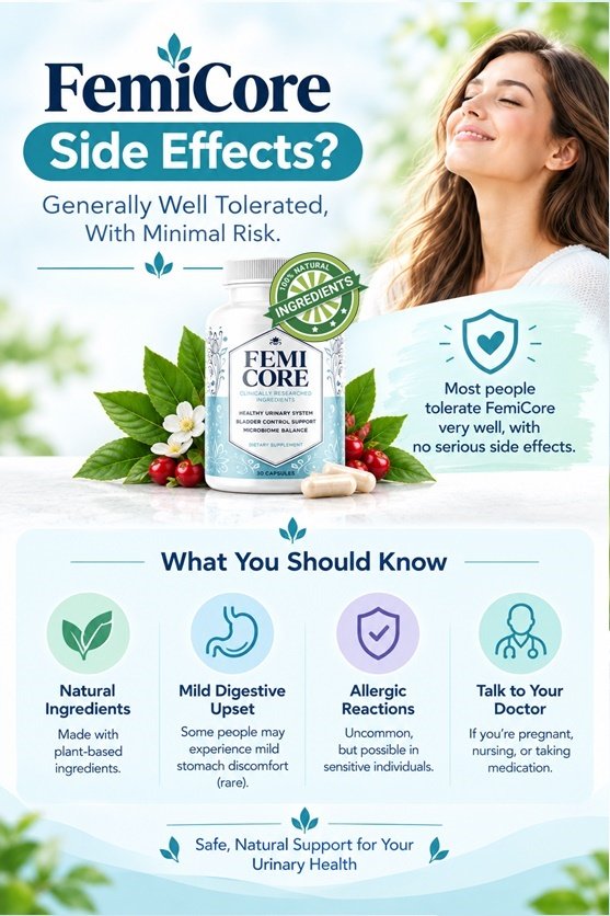 Femicore side effects and safety information